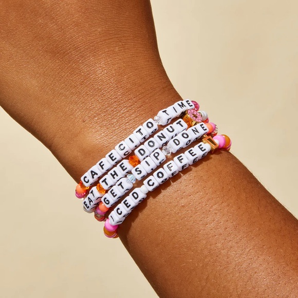 Little Words Project x Dunkin Eat The Donut Beaded Bracelet with Donut Charm - Picture 5 of 6